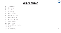 Algorithims