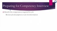 How Do You Prepare For Competency Interviews