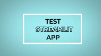 Test Stramlit App