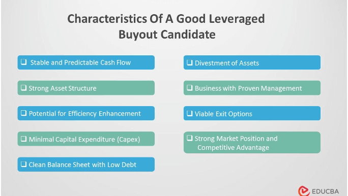 Characteristics of s good Leveraged Buyout Candidate