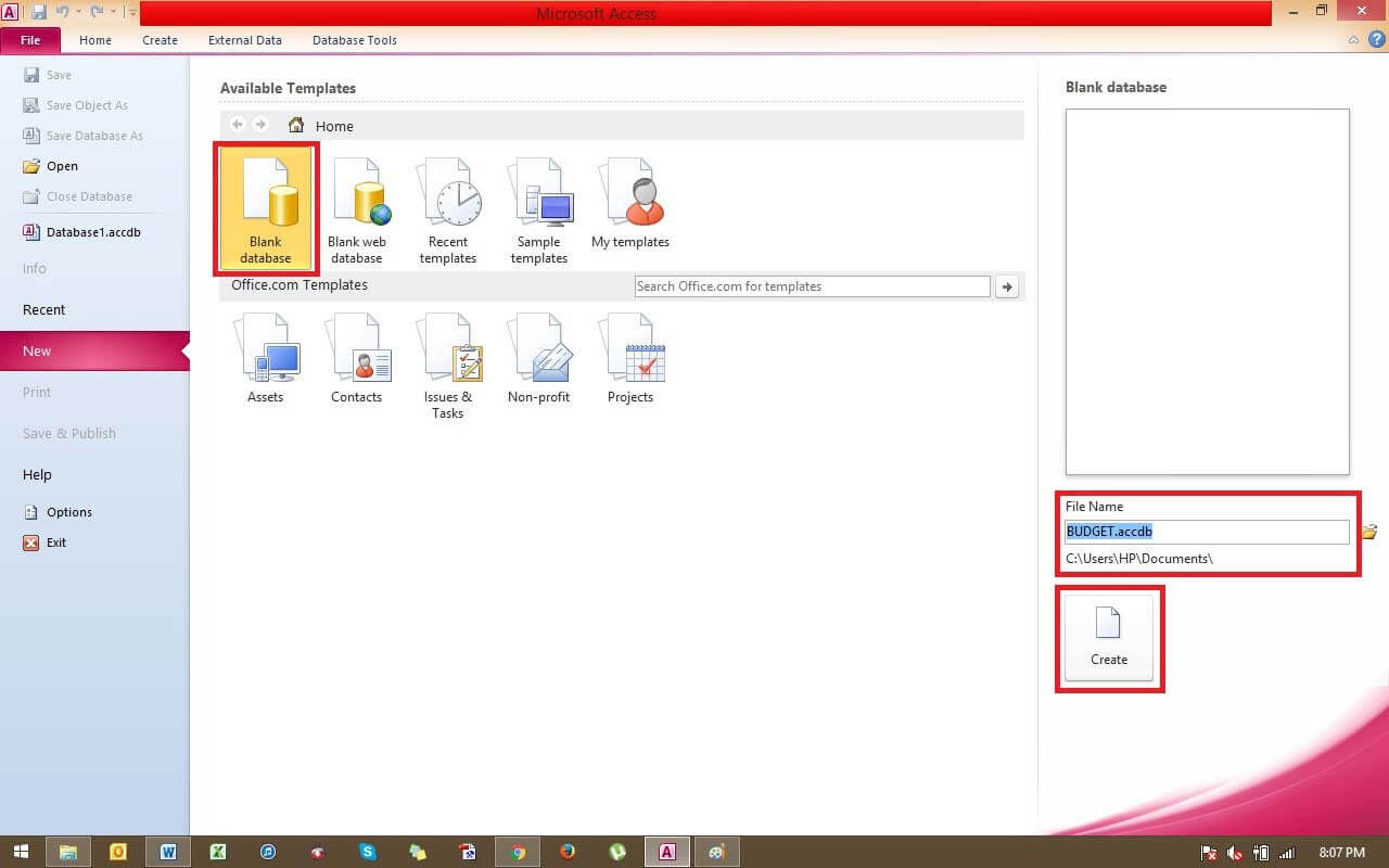 Create Database Using Microsoft Access with 6 Amazing Steps