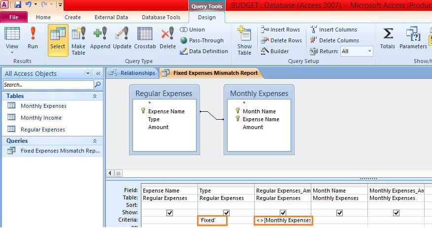 Microsoft Access-Query After Edit View