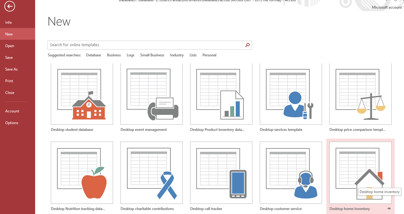 ms access password management template