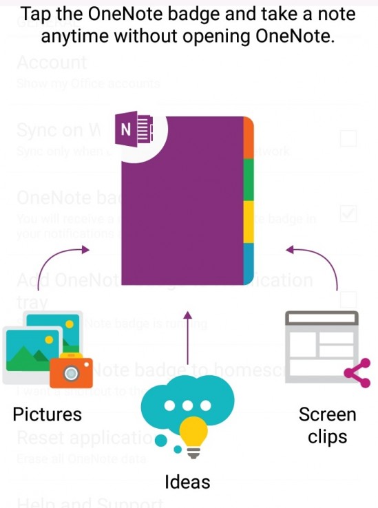 how to use onenote badge