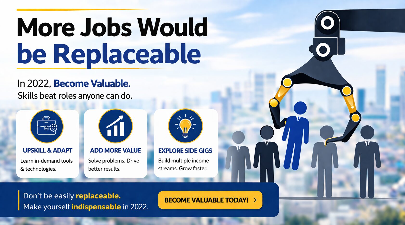 More Jobs Would be Replaceable