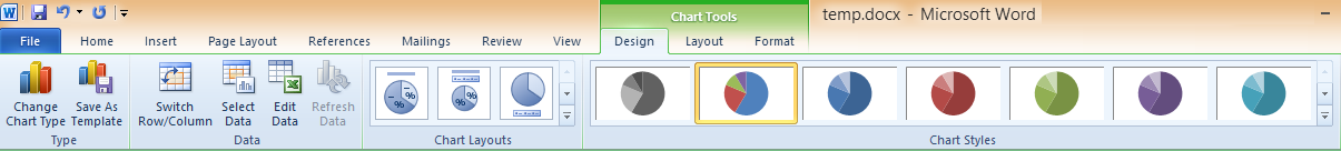 Objects-16 Chart Tools Screen