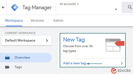 Google Analytics Setup - Add new tag