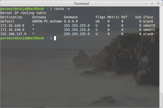 Configuring Linux Network - Terminal 1