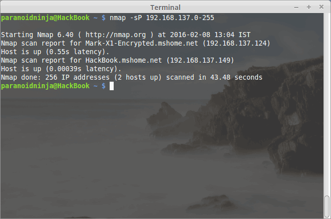 Configuring Linux Network - Terminal 2