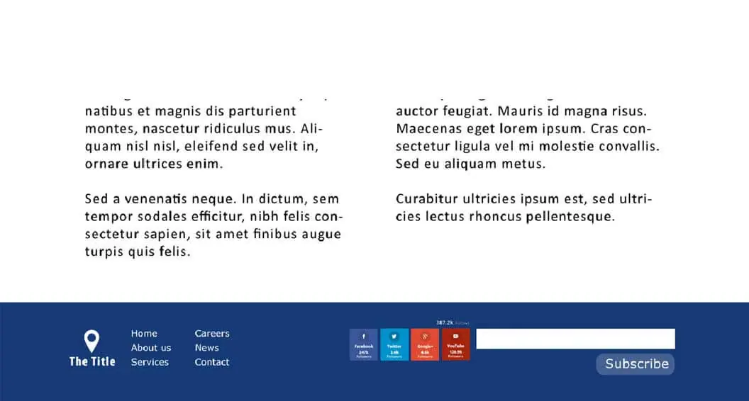  webbplats Layout 24 sidfot komplett