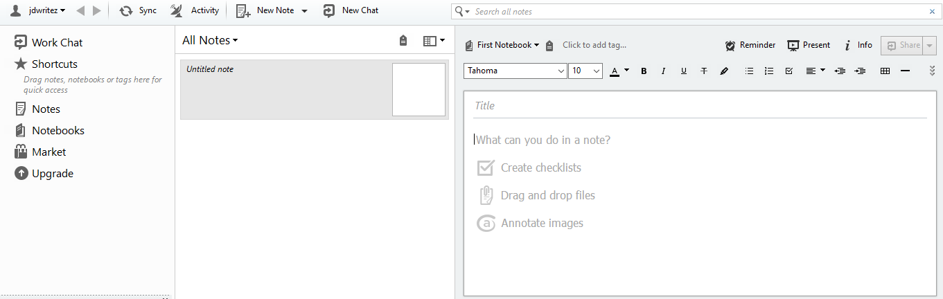how to use evernote as a contact manager