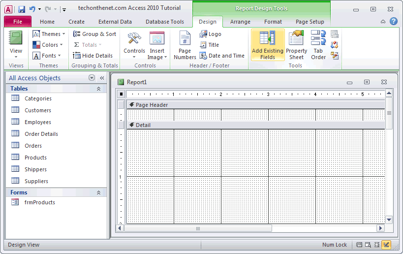 microsoft access product returns database