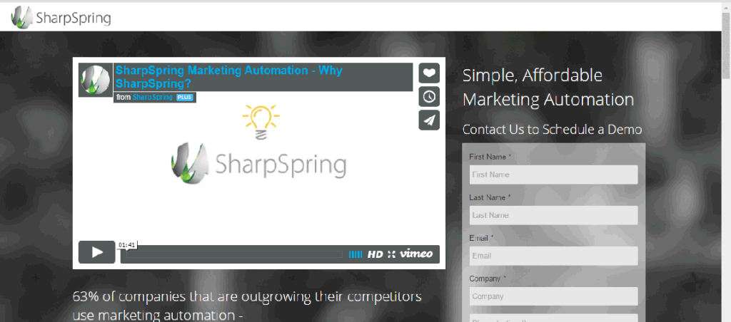 sharpspring - Online Forms
