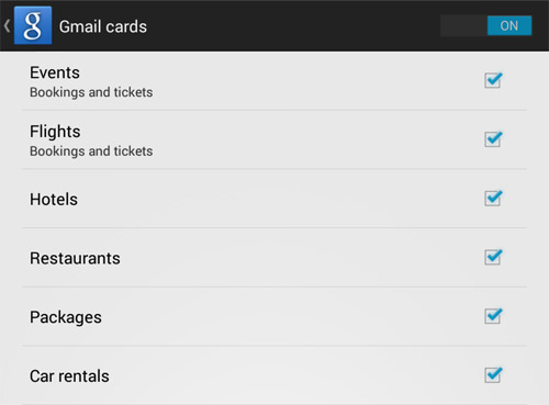 Gmail Cards