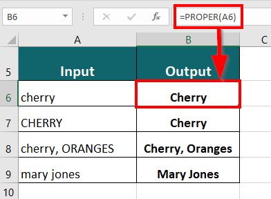 PROPER Function result