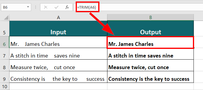 TRIM result