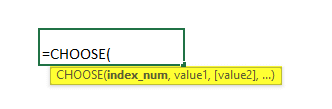 Choose() syntax