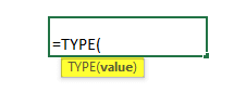 TYPE() syntax