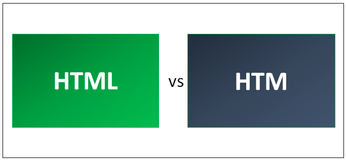 what is the difference between htm and html