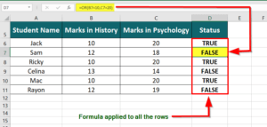 OR in Excel- Definition, Working with Examples & Template