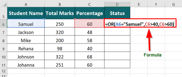 OR in Excel- Definition, Working with Examples & Template