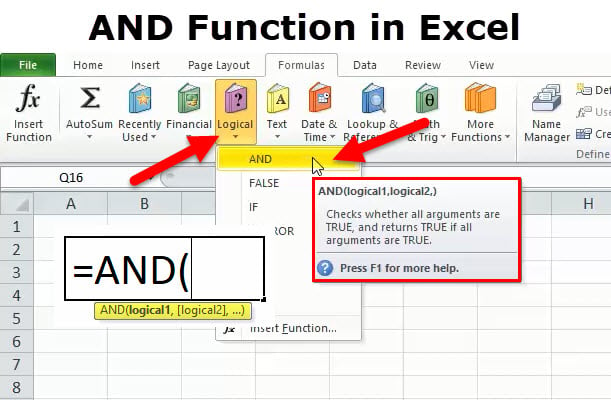 And Function In Excel How To Use And Function In Excel