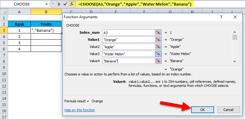 CHOOSE Function In Excel Formula Examples How To Use CHOOSE 