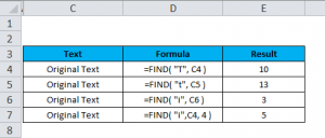 FIND Function in Excel (Formula, Examples) | How to Use FIND Function?