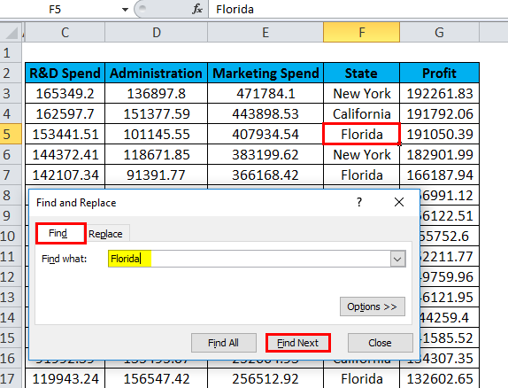 Find Function Example 4.3