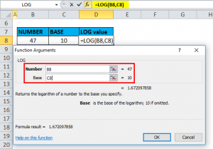 LOG in Excel (Formula, Examples) | How to Use LOG Function?