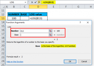 LOG in Excel (Formula, Examples) | How to Use LOG Function?