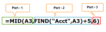 Mid in Excel (Formula, Examples) | How to use Mid Function?