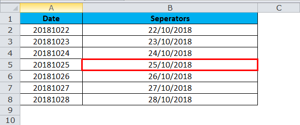 एक्सेल में एमआईडी उदाहरण 5.3