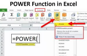 POWER in Excel (Formula, Examples) | How to Use POWER Function?