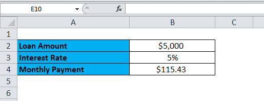 rate function in excel-RATE Example 6-1