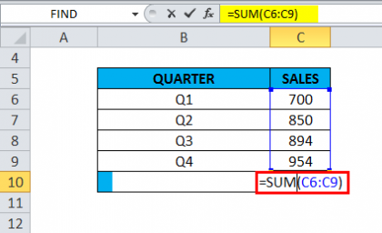 Excel Sum Formula - Meaning, Features & Function Use | Educba