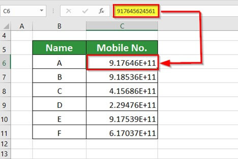 Text Function in Excel example 3