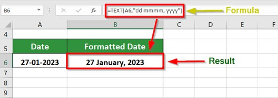 Text Function in Excel