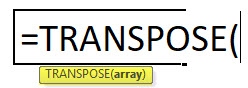 Transpose syntax