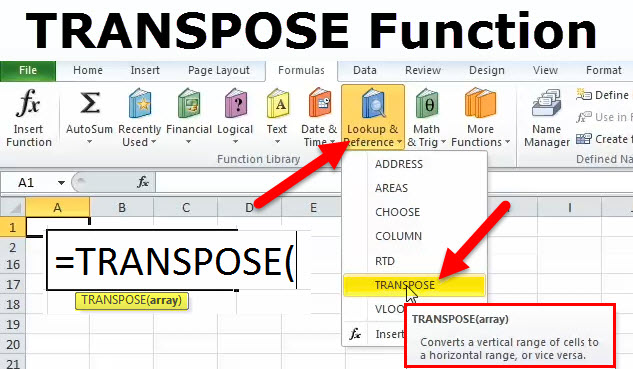 transpose excel shortcut