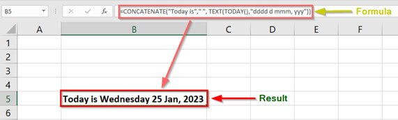 Using Concatenate and Text Function in Excel