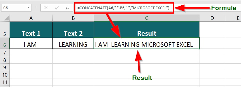 Combine Text String and Cell Value step