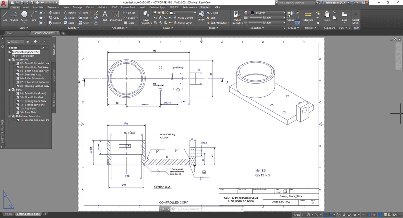 Autocad industrial tools