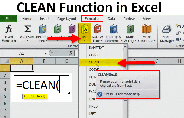 CLEAN In Excel Formula Examples How To Use CLEAN Function 