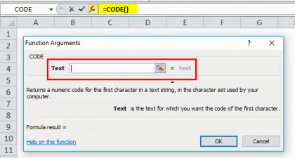 CODE in Excel (Formula, Examples) | How to Use CODE Function?
