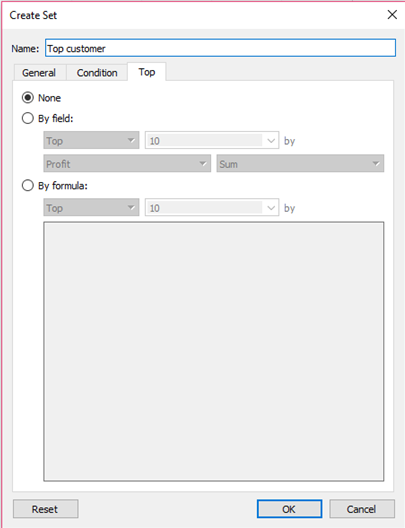 Creating Set in Tableau