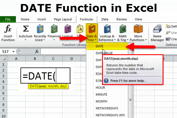 DATE Function in Excel