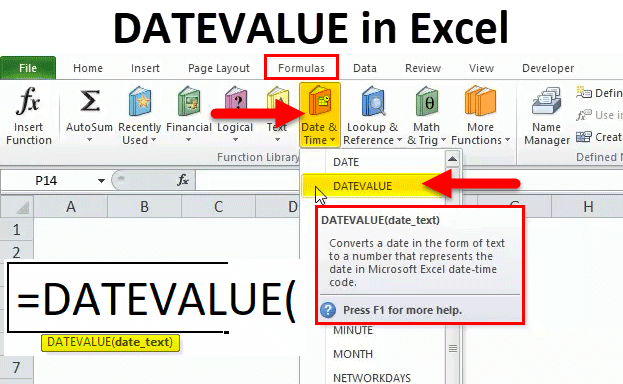 DATEVALUE in Excel (Formula, Examples) | Use of DATEVALUE Function