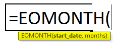 EOMONTH syntax