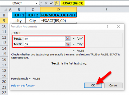 EXACT Function in Excel (Formula, Examples) | How to Use EXACT?